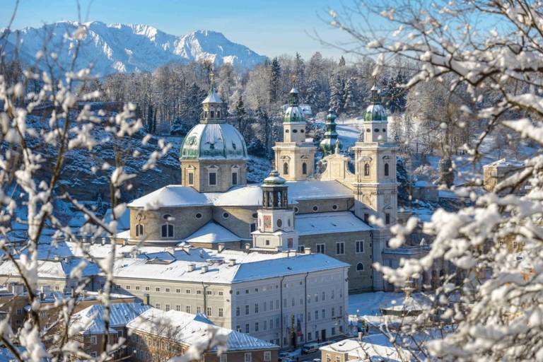 Cathedral in Salzburg in winter