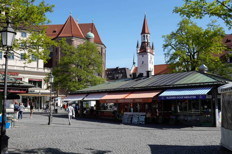 Viktualienmarkt en Múnich.