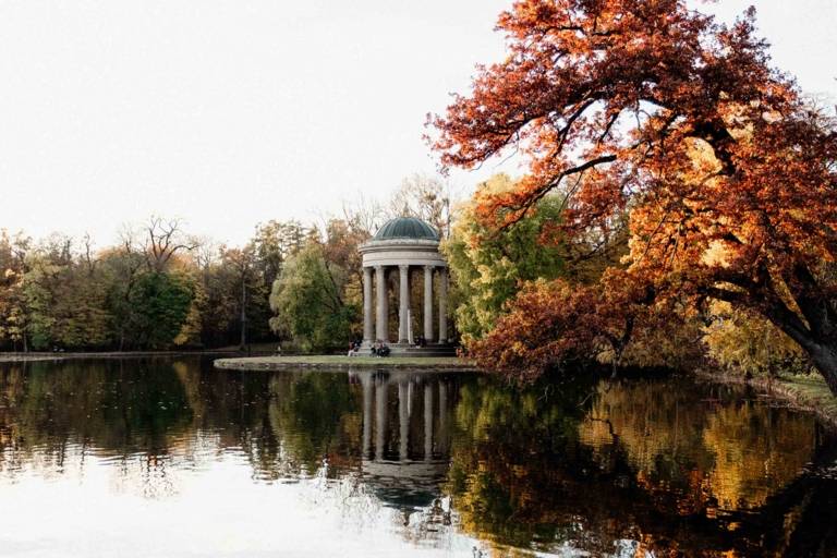 The Apollo Temple in Nymphenburg Palace Park in Munich.