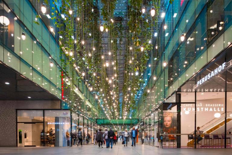 The Hanging Gardens in the Fünf Höfe shopping arcade